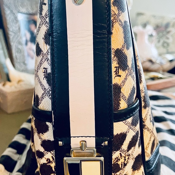 🐑🐑💋Vintage L.A.M.B. Cheetah St Thomas Handbag by Gwen Stefani - Picture 3 of 7